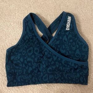 Gymshark Teal Leopard Sports Bra